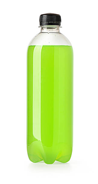 istock Green soft drink in plastic bottle on white background 2228963907