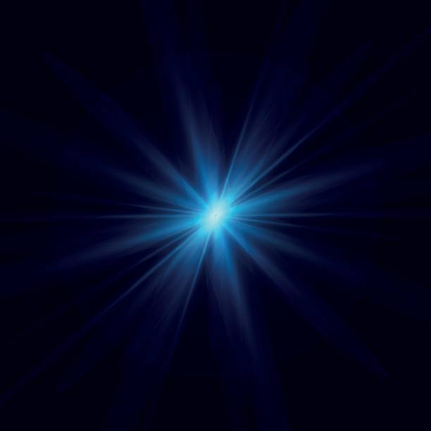 istock Rainbow crystal star. Crystal ray light, sun shines rainbow red yellow and blue color. Optical fire light effect. Vector lens glare leakage glare reflection effect. Sparkle shine. Sunlight 2228964068