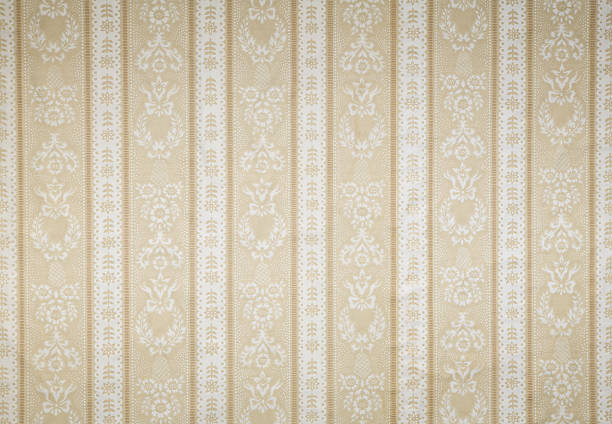 istock Old wallpaper on the wall. Old wallpaper for texture or background. 2228965182