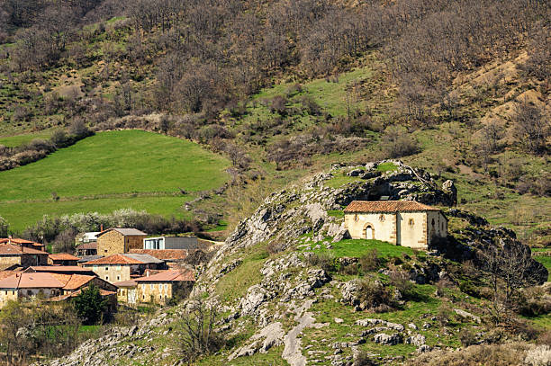 istock Romanesque hermitage of La Pena in San Cebrian de Muda 2228971636