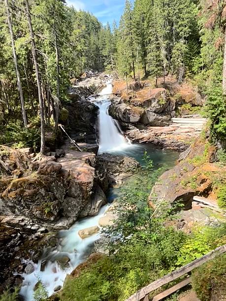 istock Ohanapecosh River’s Silver Falls on a sunny afternoon 2228974703