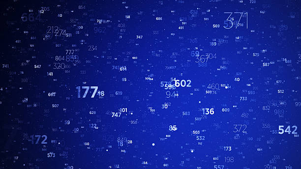 istock Abstract digital connection, moving dots, lines and numbers. Abstract dof blurred counting numbers. Artificial Intelligence motion design. - 4K Stok video 2228974908
