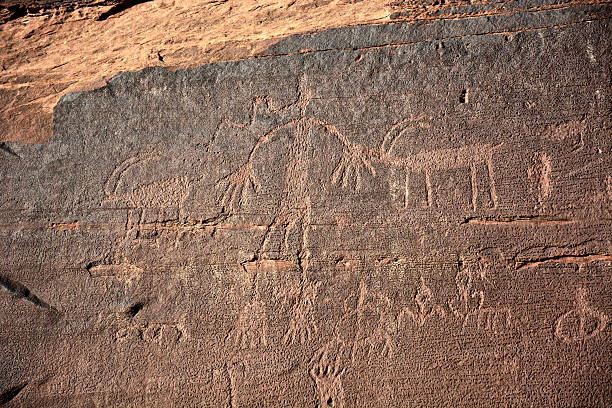 istock Ancient Petroglyphs on Sand Island Bluff  Bluff, Utah 2228975904