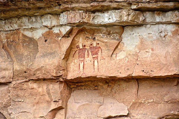 istock Ancient Petroglyph in Snake Gulch, Utah  Native American Rock Art 2228976099