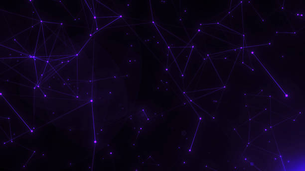 istock Luxury purple background animation. Purple plexus background 2228979787