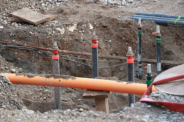 istock Construction site with a lot of dirt and rocks 2228982249