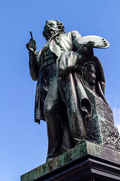 istock Low angle of statue artist Ary Scheffer 2228990250