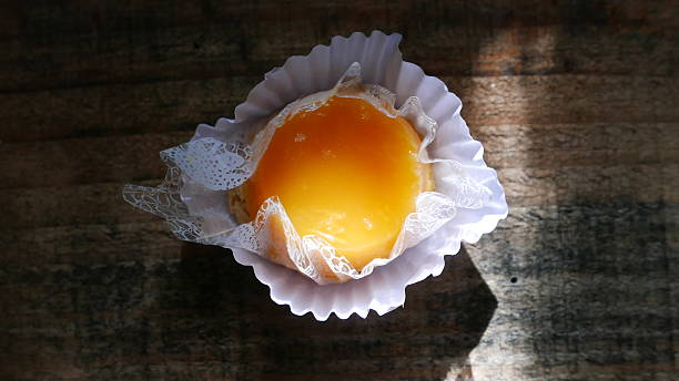 (Quindim), a custard made with eggs, coconut and sugar.