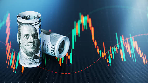 istock 100 American Dollar Bills and Financial Chart Background 2229005459