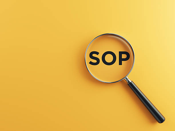 istock SOP (Standard Operating Procedure) wording inside of Magnifying glass on an orange background 2229006242