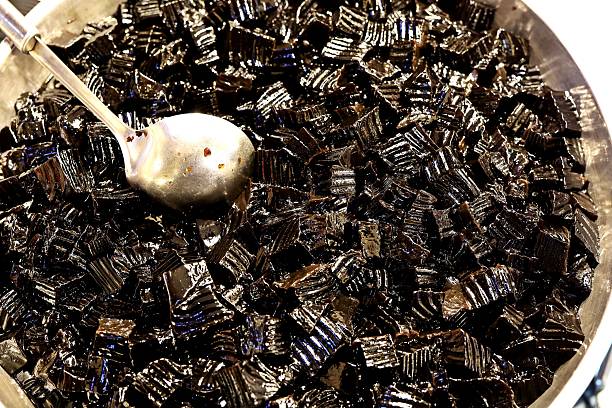 sweet Finnish licorice candies for background use