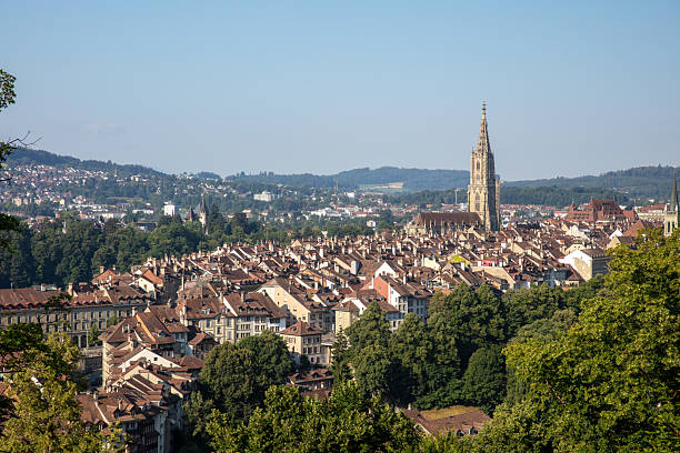 istock Panoramic view of Bern from Rosengarten 2229017354