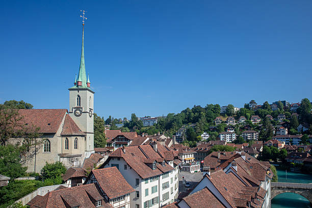 View of the city of Bern on a summer.
