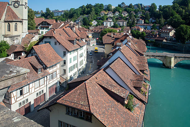 View of the city of Bern on a summer.