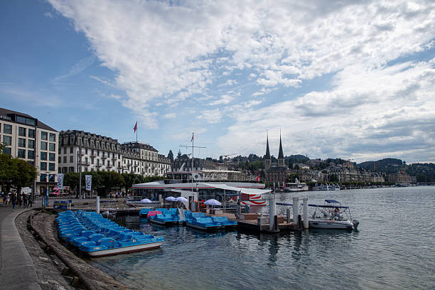 Excursion boats on Lake Lucerne, Switzerland