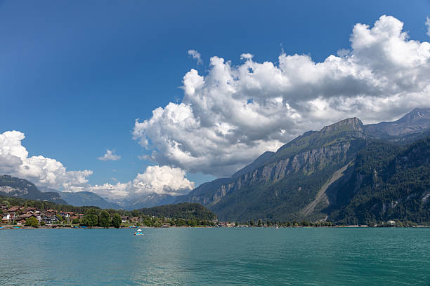 istock Lake Brienz with alpine mountains form Ferry boat 2229025084
