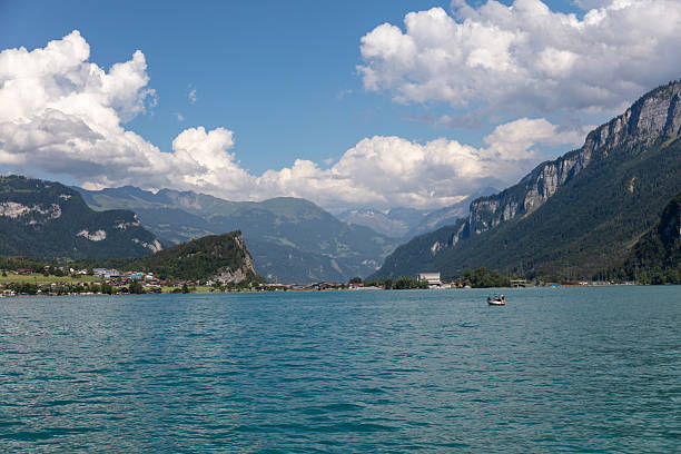 istock Lake Brienz with alpine mountains form Ferry boat 2229025122