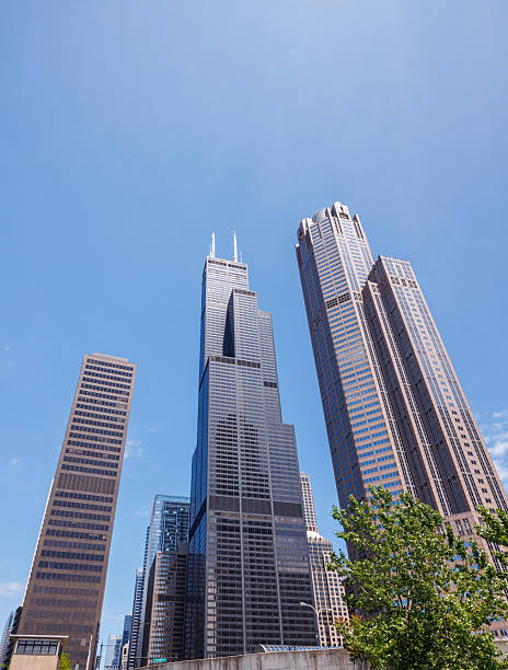 istock Vibrant sunny view of Chicago downtown skyline under a blue sky 2229028557