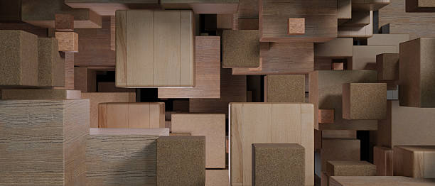 istock Abstract Wood and Cork Geometric Background 2229032224