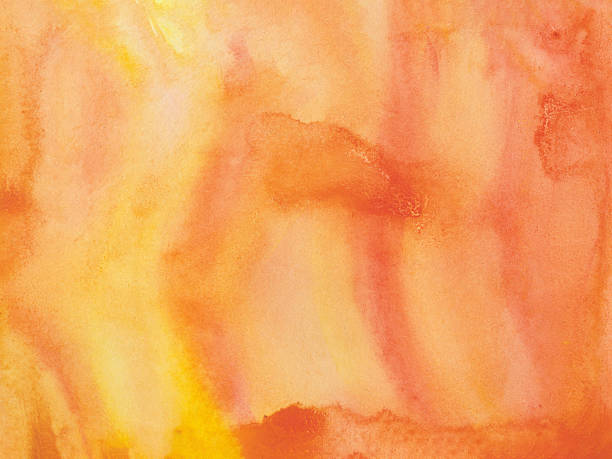 istock Warm watercolor abstract background in orange and yellow tones. Soft texture perfect for autumn themes, seasonal designs 2229045543