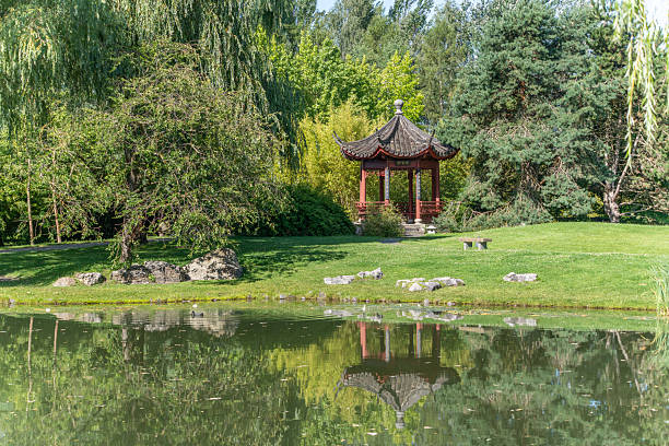 istock Chinese pavilion by the lake. 2229047028