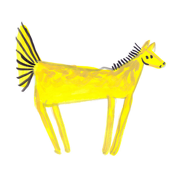istock Yellow horse, mare, pony, trotter, nag are galloping, trotting, jumping, standing, looking with curiosity. 2229047381
