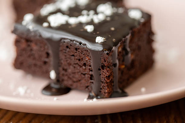istock Vegan chocolate brownie on plate 2229050053