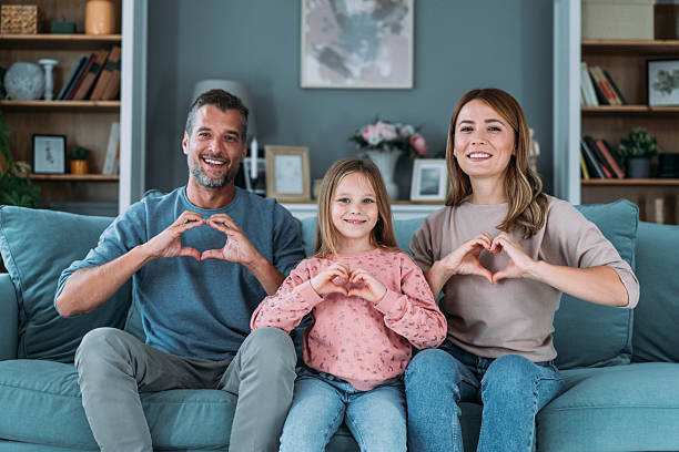 istock Happy family at home. 2229068654