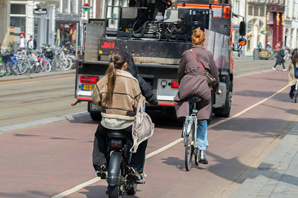 Two Girls On A Fatbike At Amsterdam The Netherlands  6 June 2025