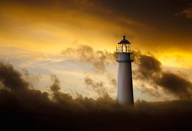 istock Conceptual image of lighthouse in storm 2229074668