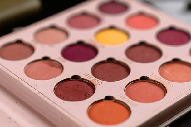 istock Vibrant Makeup Palette with Diverse Color Selection 2229086496