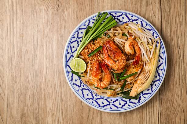 istock Stir fried thai noodles with shrimps ,Thai called Pad  thai 2229092061
