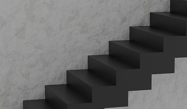 istock Stairs, product display background, steps and walls, 3D illustration 2229096030