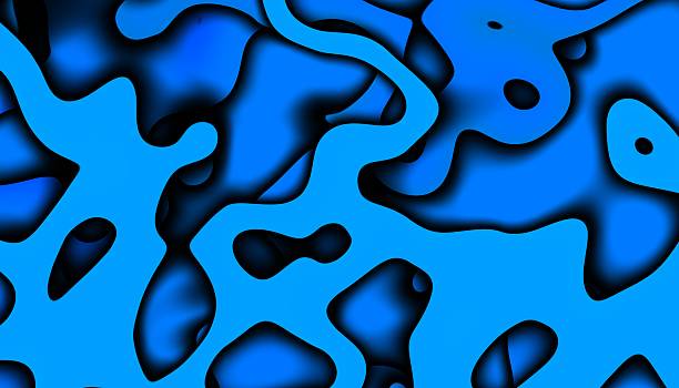 3D abstract background with paper cut shapes. Abstract design layout for business presentations, flyers, posters and invitations. Blue carving art.
