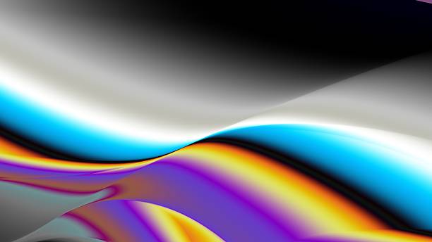 Exploring the Concept of Abstract Wave Patterns Rendered in Vibrant and Rich Colors