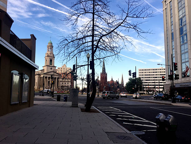 istock Urban Intersection with Historic Churches, Washington, D.C. 2229119933