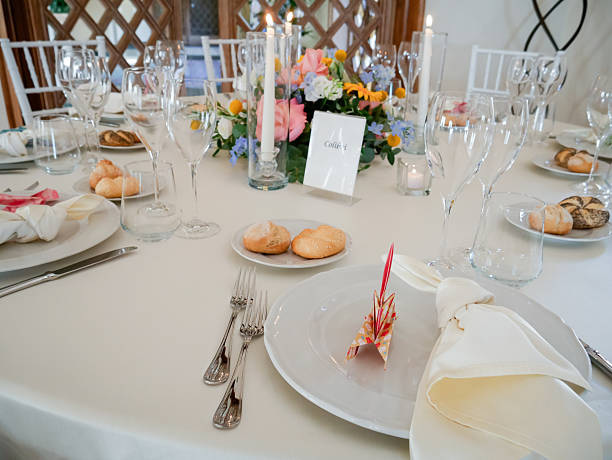 istock Elegant wedding reception with floral centerpieces 2229131718