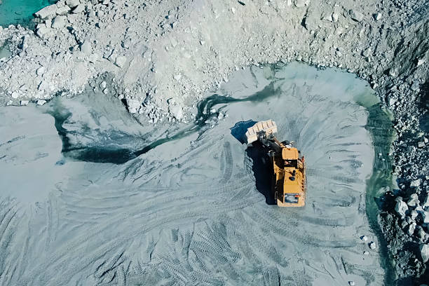 istock Bulldozer in Stone Granite Quarry Quarry Machinery 2229138361