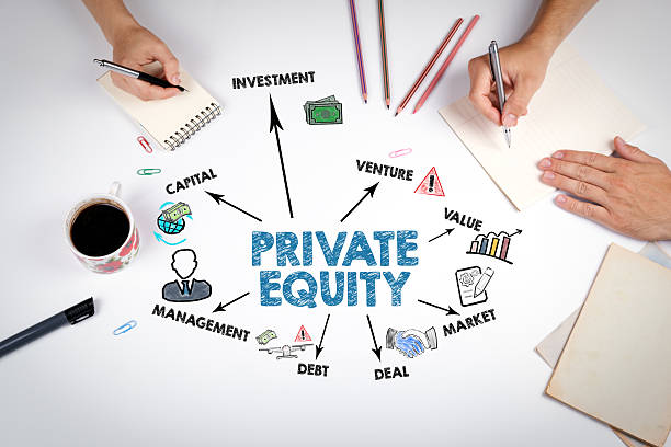istock Private Equity Concept. The meeting at the white office table 2229151260