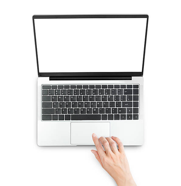 istock laptop with female hand 2229187403