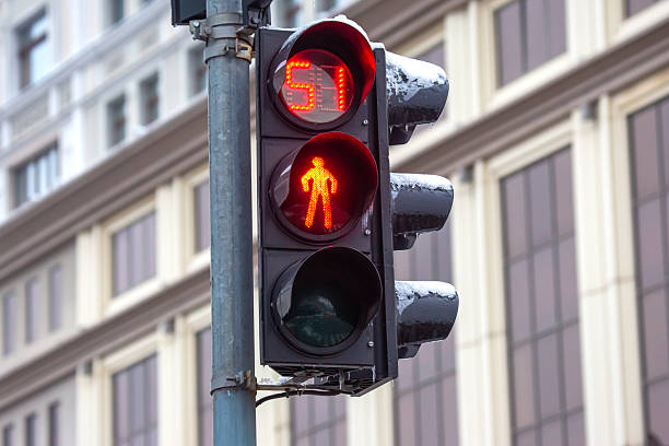 istock red prohibitory traffic light sign at the crossroads 2229189450