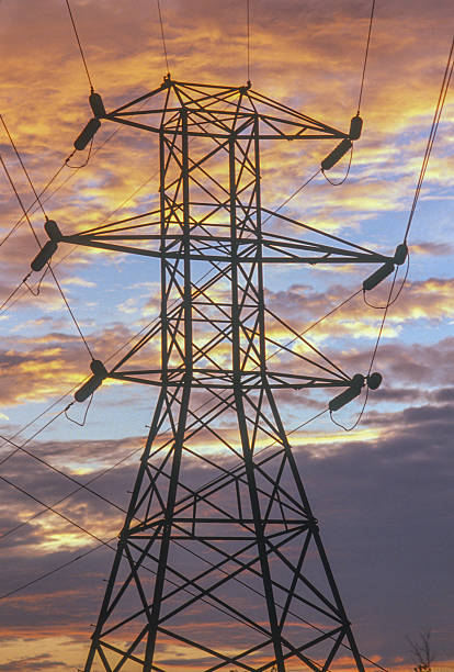 istock High Tension Power Lines at Sunset. 2229203030