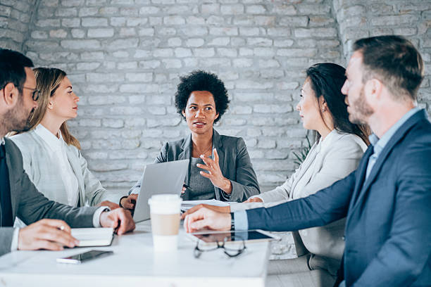 istock Business persons on meeting in the office. 2229203941