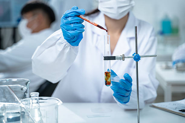 istock In the laboratory, several researchers conduct blood tests and analysis on samples, using science and medicine to advance their research and develop new treatments. 2229221495