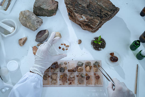 istock In the laboratory, research equipment rests on the table as scientists analyze rock samples, using advanced geology techniques to make groundbreaking discoveries in science. 2229221784