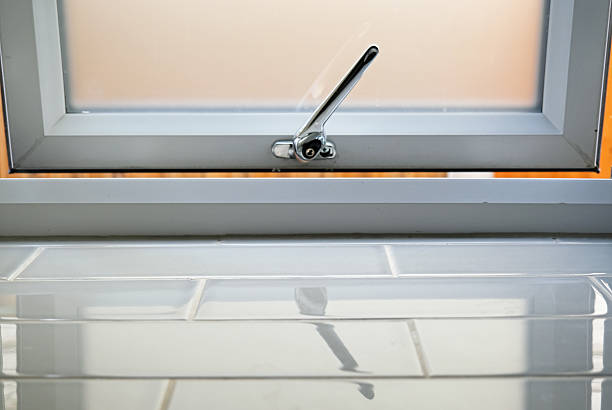 istock Partially open or closed double glazed window. Sunny summer day 2229223935