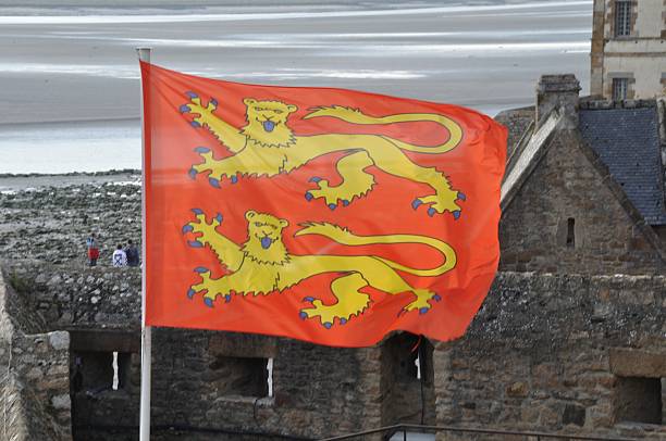 flag of Normandy in Mont Saint Michel