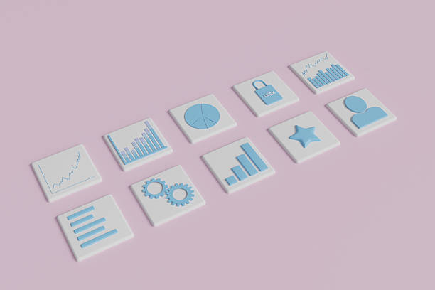 istock 3D render image  shows business icons that represent business growth. 2229237726
