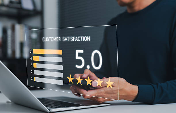 istock Customer feedback and satisfaction review concept. User reviews and ratings customer feedback and satisfaction scores. business quality, service excellence, and consumer experience evaluation. 2229241848