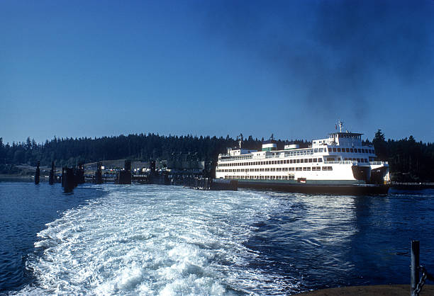 istock Seattle - Ferry Wake & 2nd Ferry - 1983 2229247081